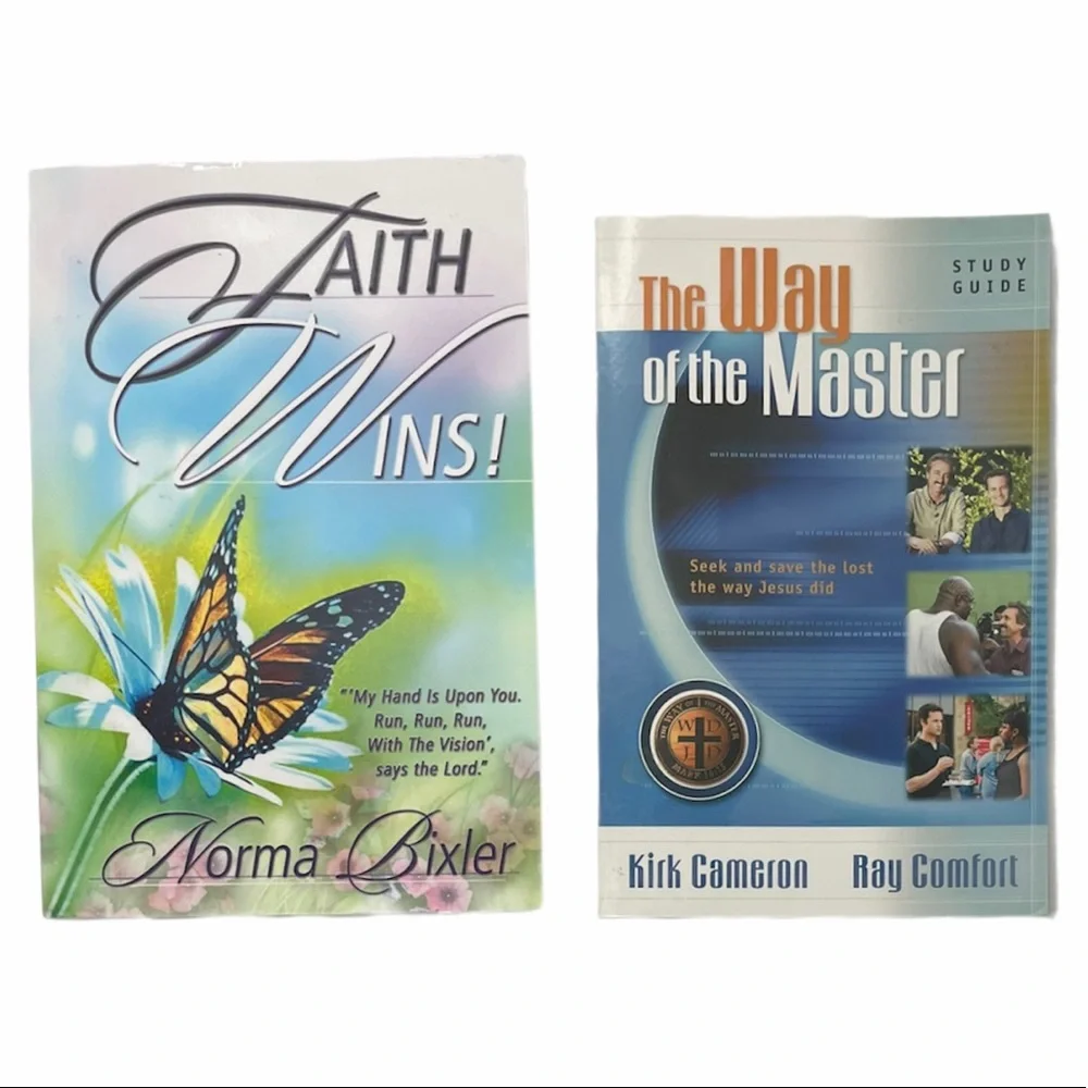 Christian Book Bundle: Kirk Cameron Way of the Master & Faith Wins! Religious